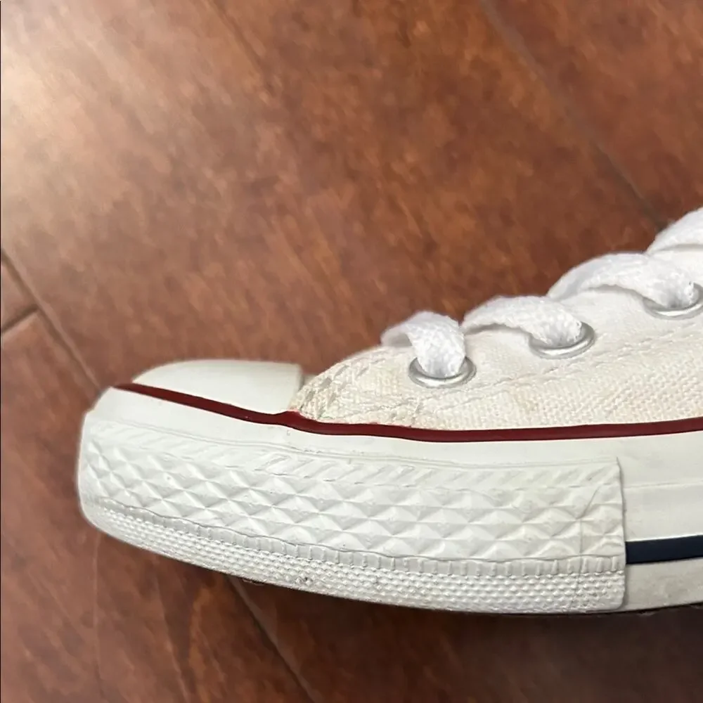 Classic Converse Chuck Taylor All Star White Kids Sneakers, Size 12.5
